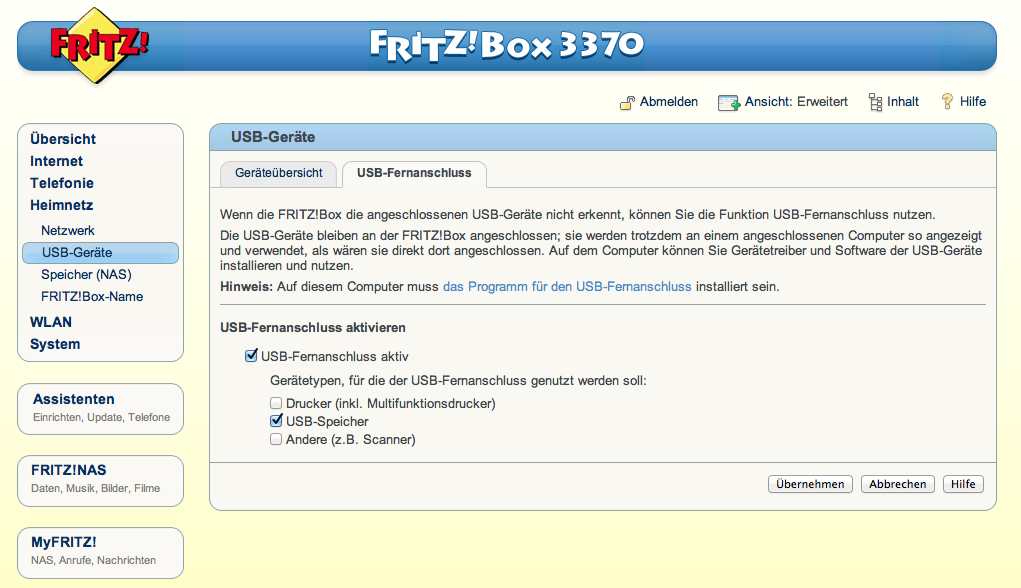 Über http://fritz.box lassen sich avm-Router konfigurieren.